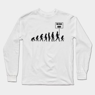 Net Zero Now (Dark Figures) Long Sleeve T-Shirt